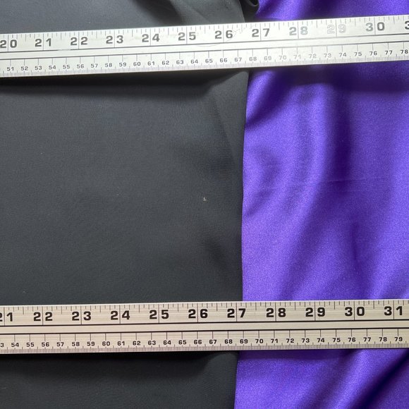 VTG📌 Chiffon Button Down Blouse with Satin Collar & Cuffs - Picture 12 of 16